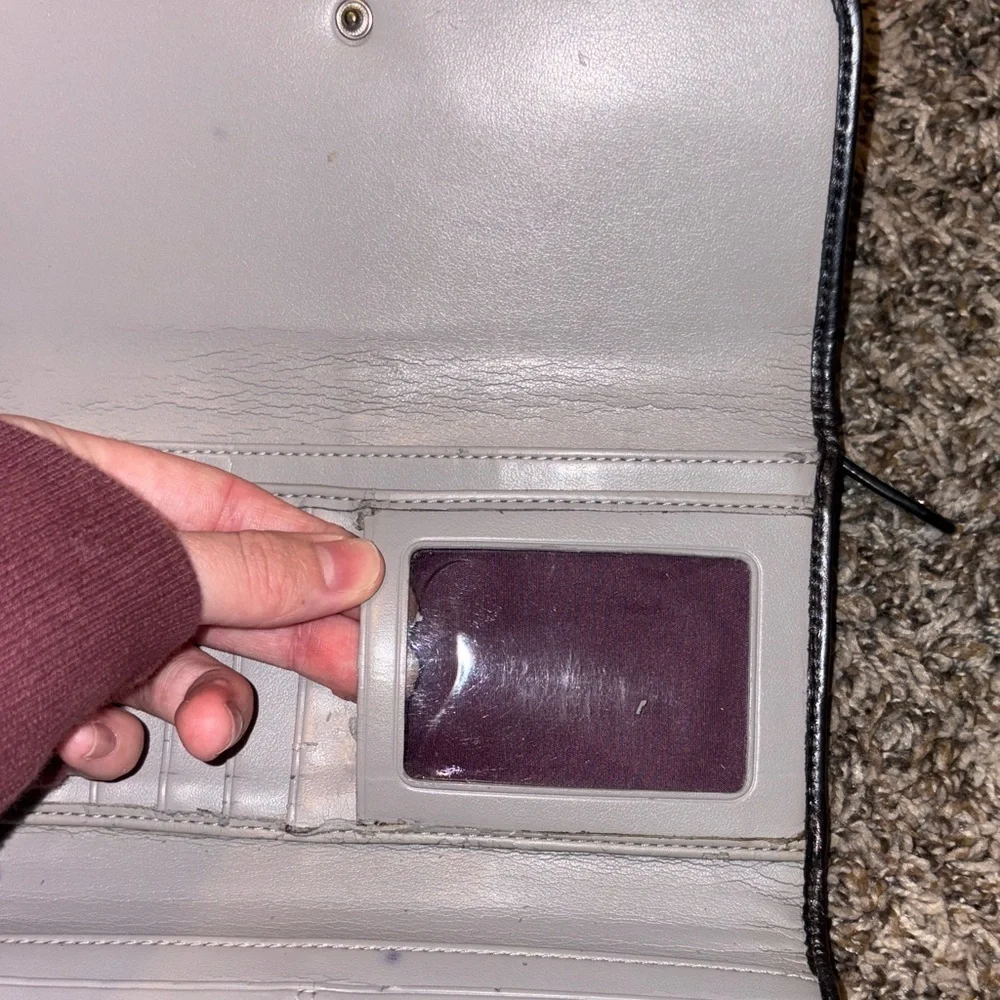 Vintage Authentic Coach Black Signature Wallet